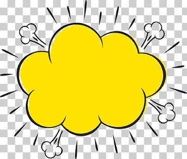 Ilustración de la nube, hospital de shenzhen de la universidad de guangzhou de la medicina china, pegatinas de explosión cómica amarilla, amor, historietas, hoja png