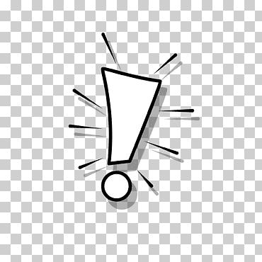 material de signo de exclamación, pintado a mano, signo de exclamación, puntuación png