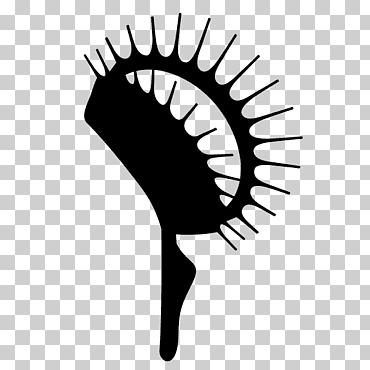 planta de iconos de computadora venus flytrap, planta, mano, Venus, silueta png