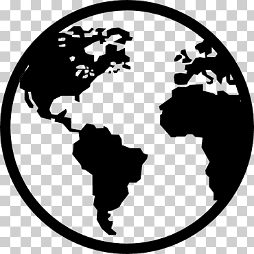 globo terráqueo iconos de computadora, tierra, globo, monocromo, mundo png