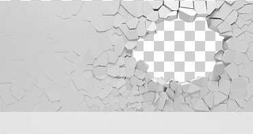 Agujero en ilustración de muro de hormigón blanco, ventana de muro de piedra, daño de pared, ángulo, blanco, efecto png