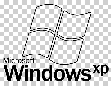 logo windows xp blanco y negro microsoft windows, último logo, ángulo, blanco, texto png