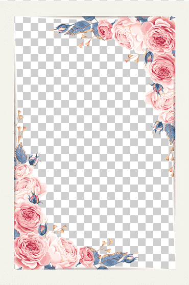 Acuarela, hermoso pequeño material de borde fresco, rosa rosa ilustración, frontera, calendario, feliz cumpleaños vector imágenes png