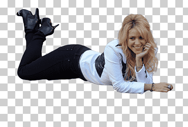 mujer en top blanco de manga larga y pantalón negro tirado en el suelo, shakira acostada, estrellas de la música, shakira, mujer png