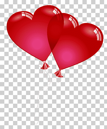 corazón de globo del día de San Valentín, globos de corazón rojo de San Valentín, dos re, amor, presentación, Fondo de escritorio png
