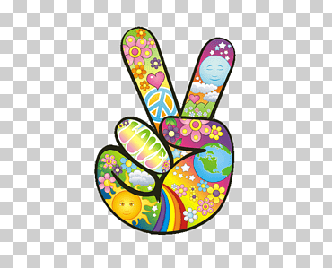 Símbolos de la paz de los años 60 poder hippie flor, símbolo, amor, diverso, flor png