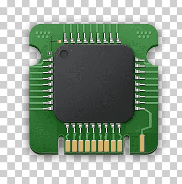 unidad central de procesamiento del circuito integrado euclidiano, chip cpu, electrónica, computadora, chips de plátano png