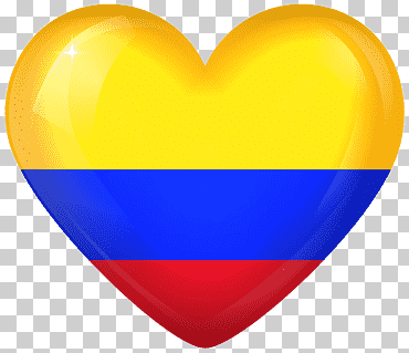 bandera de colombia estados unidos bandera de colombia galería de banderas de estado soberano, bandera de corazón s, amor, bandera, naranja png