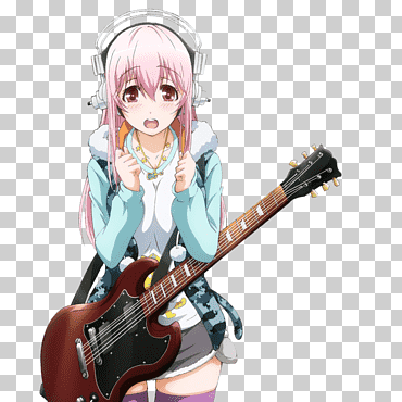 super sonico personaje de anime cosplay, anime, micrófono, manga, súper png