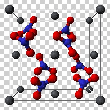 plomo (ii) estructura cristalina de nitrato, célula, diverso, azul, química png