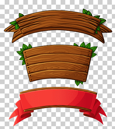 Cinta de madera marrón y cinta roja, logotipo de tablón de madera, letrero de madera, ángulo, etiqueta, dibujos animados png