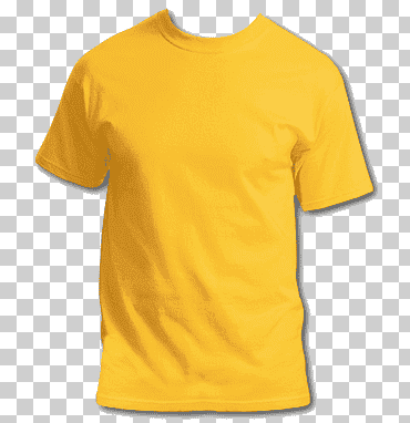 Cuello redondo amarillo camiseta ilustración, camiseta impresa sudadera con capucha, camiseta s, camiseta, Moda, camisa activa png