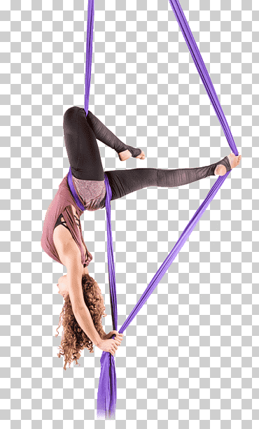 acrobacia aérea de seda danza aérea circo, circo, diverso, púrpura, aptitud física png