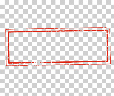 Línea de borde rojo roto ilustración, sello, marco de material de fondo de sello rectangular, blanco, marco dorado, animales png