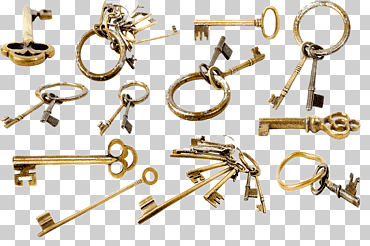 icono de bloqueo de teclas, colección de llaves antiguas, China, antiguo Egipto, material png