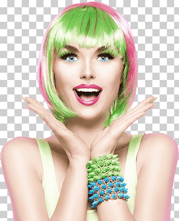 modelo de moda peinado, modelo, famosos, productos cosméticos, mujer png