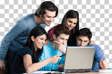 Grupo de personas que buscan en la computadora portátil, estudiante de computadora portátil, laboratorio de informática, estudiante, Red de computadoras, gente, computadora png