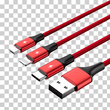 adaptador de CA micro-usb relámpago usb-c, divisor de auriculares usb, conector vga, cable, hdmi png