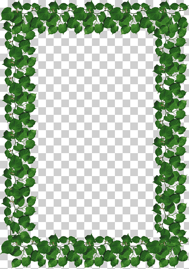 Marco de hoja verde, hoja, borde de hojas verdes, frontera, cuadro, hojas de acuarela png
