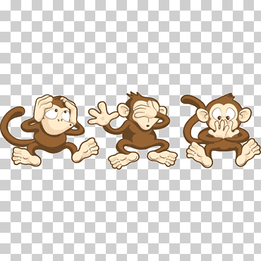 tres sabios monos el malvado mono, el mal, mamífero, gato como mamífero, carnivoran png