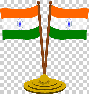 Ilustración de dos banderas de la India, bandera de la India bandera nacional del movimiento de la independencia de India, bandera de la India, bandera, India, mundo png