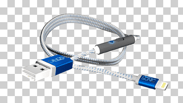 cargador de batería iphone relámpago cable eléctrico usb, usb, electrónica, cable de cables eléctricos, cable png