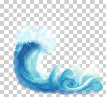 Ola de viento Acuarela, Ola, azul, fondo de pantalla de la computadora, Oceano png