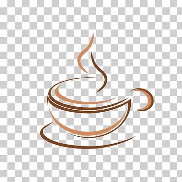 café, café café logo restaurante, capuchino, servicio, dominio publico, línea png
