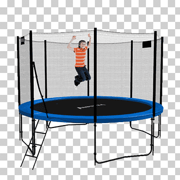 Trampolín artículos deportivos verde jardín, trampolín, ángulo, deporte, Servicio png