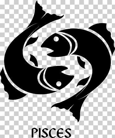 Logotipo de Piscis, símbolo del horóscopo signo astrológico de Piscis, pic de Piscis, diverso, mamífero, gato como mamífero png