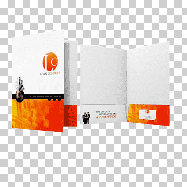 carpeta de presentación carpeta de archivos impresión marketing uv recubrimiento, carpeta de presentación, naranja, presentación, logo png