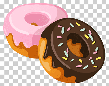 Café y donas, donas, ilustración de donas., comida, desayuno, pastel png