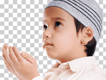 niño levantando ambas manos rezando, qur  'un musulmán islam niño infantil, islam, niño, oración, religión png