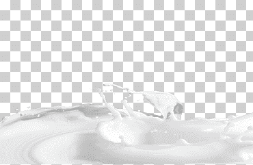 Líquido blanco y negro monocromo, salpicaduras de leche, monocromo, en blanco y negro, vasos png