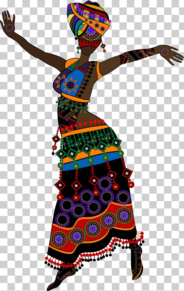 mujer con vestido multicolor, musica de africa baila, baila mujeres, vacaciones, accesorios de mujer, mujeres desnudas indias png