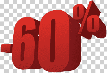Red, 60% arte, venta de camisetas, compras de ropa, 60% de descuento, amor, texto, etiqueta png