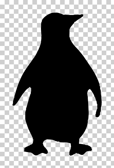 Pingüino silueta pájaro, pingüinos, animales, fauna, pegatina png