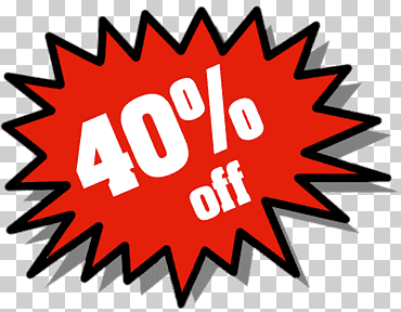 40% de descuento, 40% de descuento., diverso, carteles de descuento, descuento png