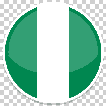 Logotipo redondo blanco y verde, símbolo de ángulo verde, nigeria, ángulo, bandera, logo png