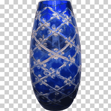 florero azul cobalto plomo vidrio, florero, vaso, azul, trullo png