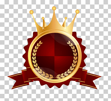 elementos de medallas, la corona imperial, medallas, rojo png