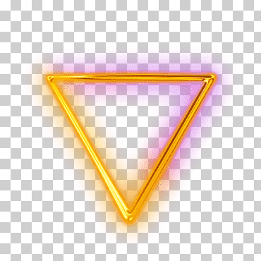 Logotipo de triángulo dorado, 0 nail art june, triangulo neon, ángulo, rectángulo, triángulo png