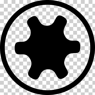 destornillador torx tornillo, tornillo, técnica, tornillo, silueta png