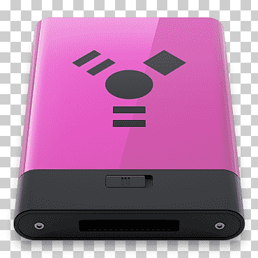 Dispositivo electrónico rectangular de color rosa y negro, dispositivo electrónico rosa, dispositivo multimedia, firewire rosa, electrónica, artilugio, hora png