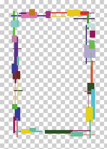 Plantilla de borde multicolor, archivo de computadora, caja multicolor, diverso, ángulo, texto png