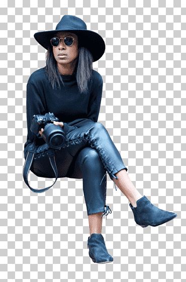 séquito de plomo adobe diseño, sentado, diverso, azul, sombrero png