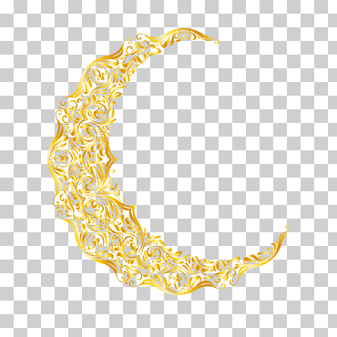 Corán islam euclidiano, luna dorada islámica, ilustración de luna dorada, colgante, vacaciones, rectángulo png