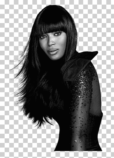 naomi campbell supermodelo nars cosméticos, modelo, famosos, pelo negro, productos cosméticos png