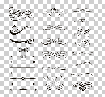 Ilustración de borde de caligrafía, dibujo de caligrafía, líneas creativas, ángulo, blanco, edificio png