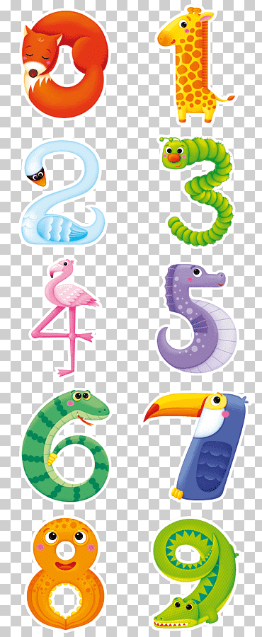 conjunto de números de animales, combinaciones de números de animales, texto, dígito numérico, Juguetes de bebe png
